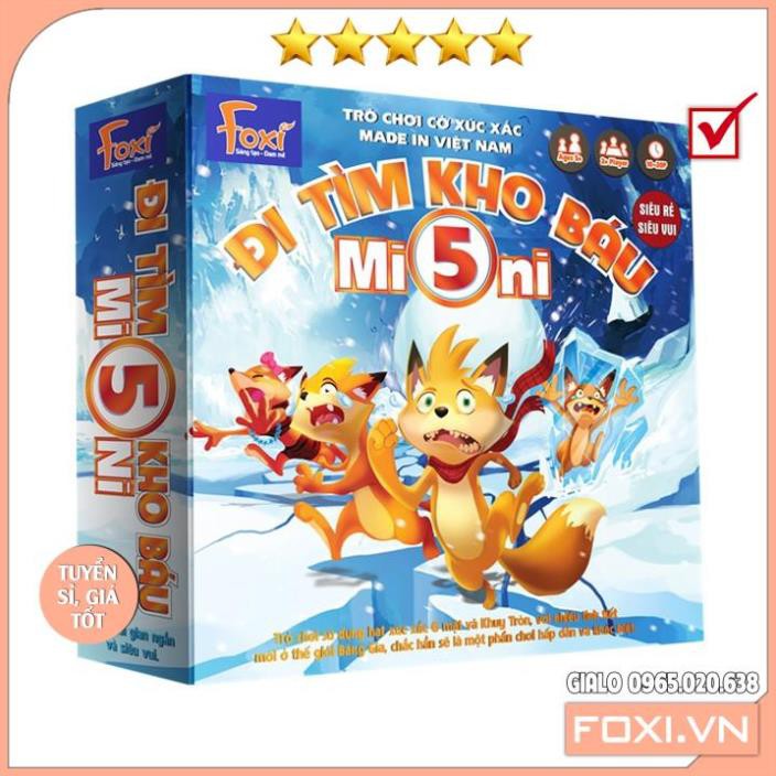 Board game-Đi tìm kho báu mini 5 Foxi-trò chơi chiến thuật-hài hước-siêu lầy-bổ ích và lý thú