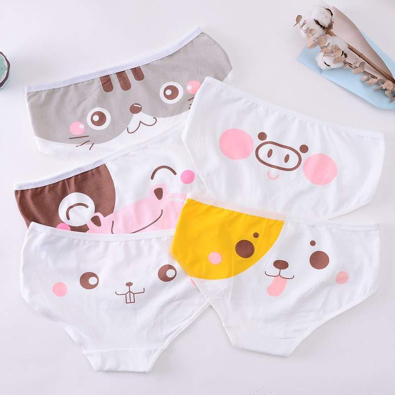 Quần Lót Nữ Sinh Hoạt Hình Dễ Thương Chất Vải Cotton Thoáng Mát Free Size Dưới 55kg Hot Trend