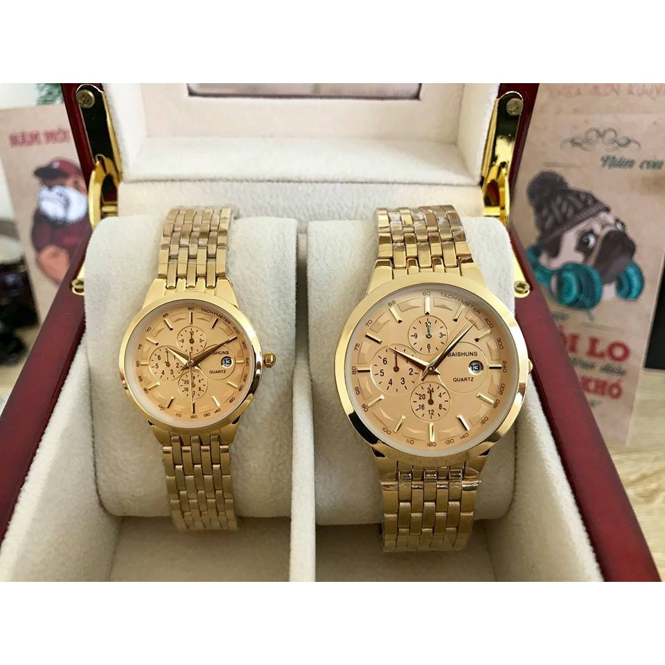 [SIÊU GIẢM GIÁ] Đồng Hồ Nam Baishuns B1 VÀNG MAY MẮN , Sang Trọng - Mẫu Mới Nhất | BigBuy360 - bigbuy360.vn