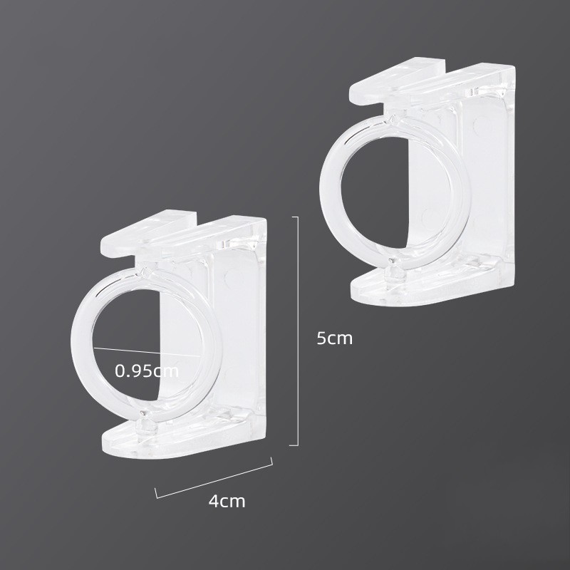 Set 2 Giá Đỡ Treo Rèm Cửa Xoay 360 Độ Tiện Lợi