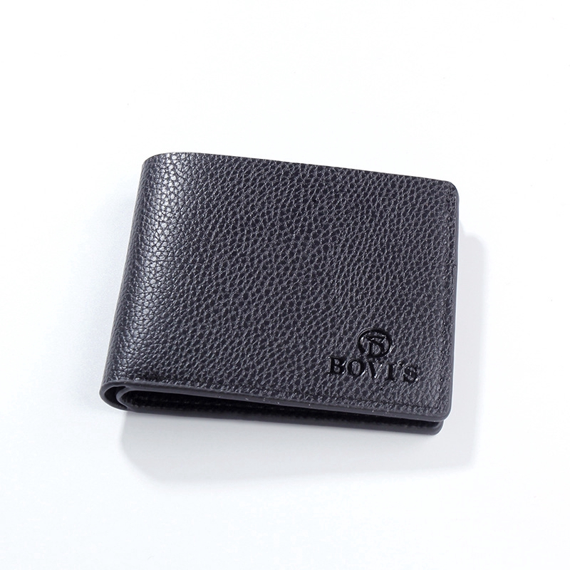 Men's wallet short wallet Pu