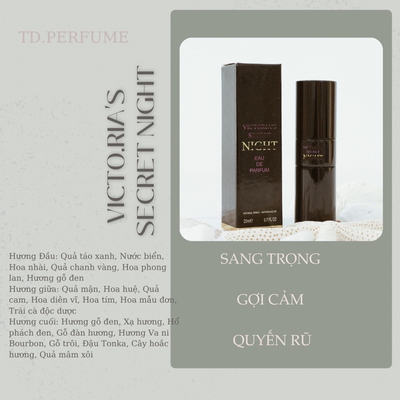 VICTORIA’S SECRET NIGHT - Nước hoa mini 20ml