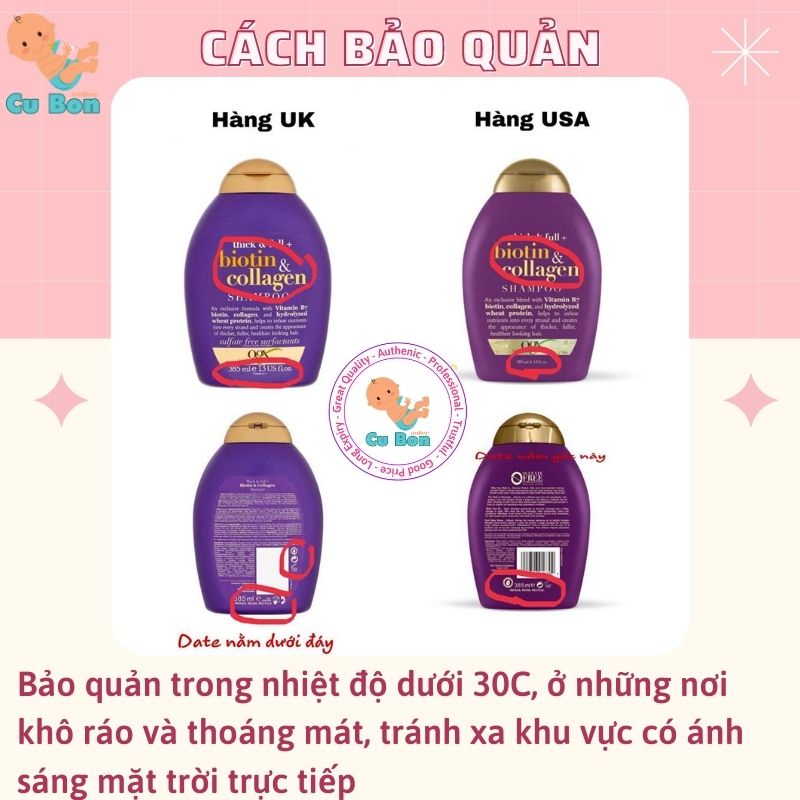 Dầu Gội Đầu đen tóc Biotin 385ml Ngăn Ngừa Rụng Tóc Dưỡng Tóc Chống Khô An Toàn Cho Cả Mẹ Bầu Sau Sinh chuẩn UK rất thơm