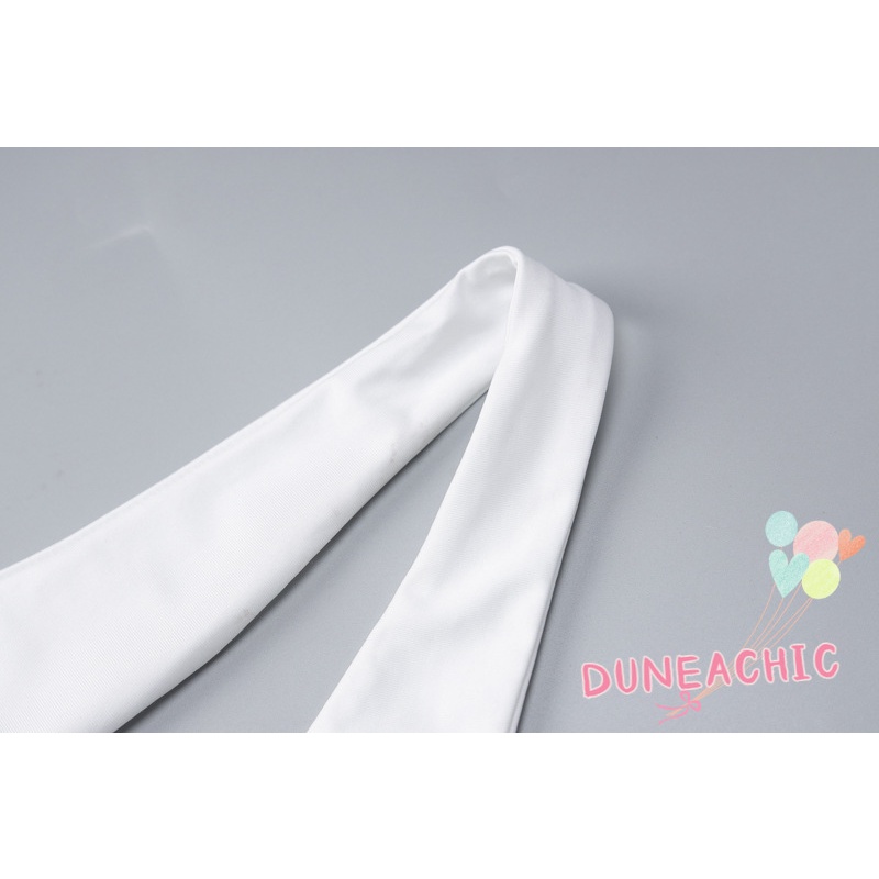 DUNEA Đầm hai dây hở lưng phối tua rua phong cách quyến rũ