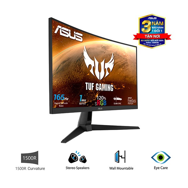 MÀN HÌNH ASUS TUF GAMING VG27H1B (CONG – 27 INCH – 165 HZ) - MỚI - CHÍNH HÃNG - FULL VAT | BigBuy360 - bigbuy360.vn