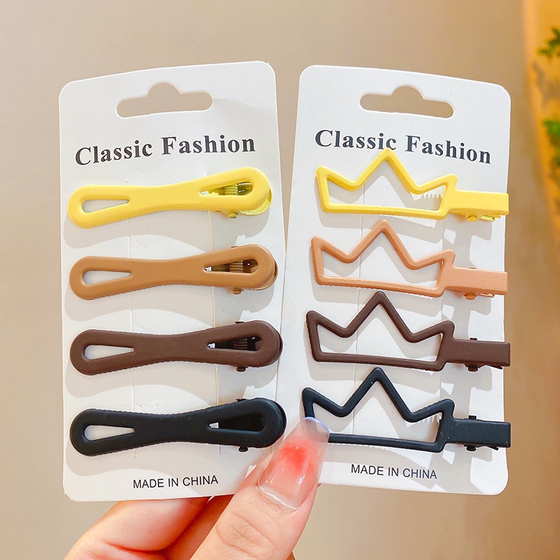 Kẹp Tóc Hình Chữ Nhật / Giọt Nước / Chữ Nhật Bb Dễ Thương Dùng Làm Quà Tặng