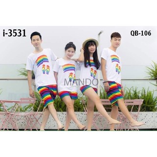 ÁO THUN GIA ĐÌNH - CẶP ĐÔI - NHÓM - IN DÉP LÀO CẦU VỒNG ( 20-> 105KG)