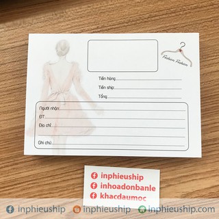 Phiếu ship, phiếu giao hàng in sẵn (MS: 40)