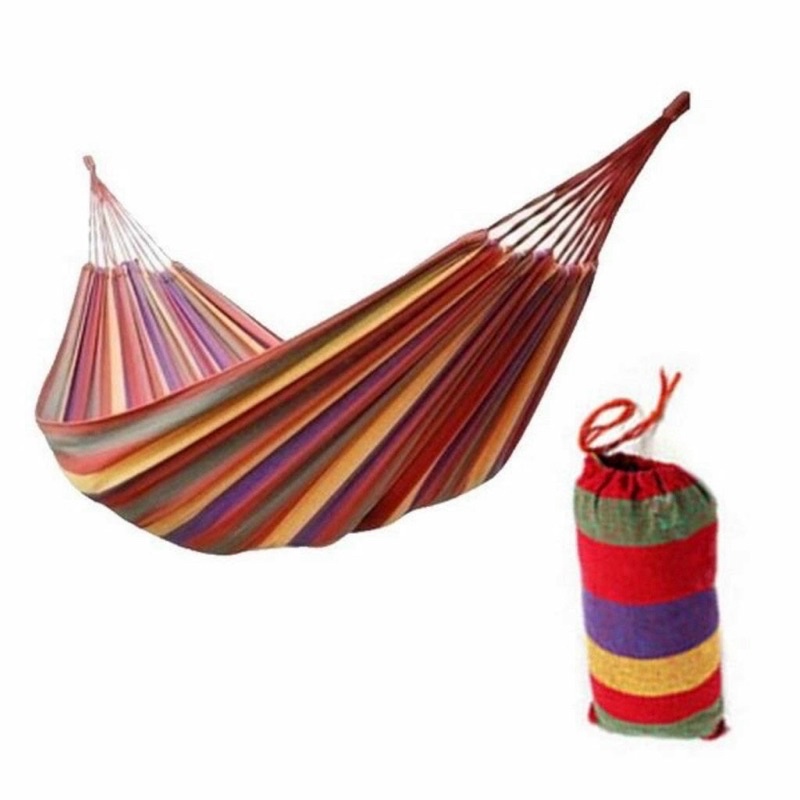 Võng treo gấp gọn có kèm túi dây rút tiện lợi đem theo khi đi du lịch dã ngoại