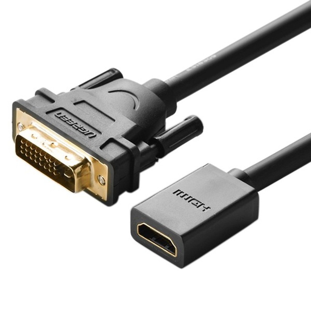 [Mã ELHACE giảm 4% đơn 300K] Cáp chuyển đổi DVI to HDMI Ugreen UG-20118 chính hãng