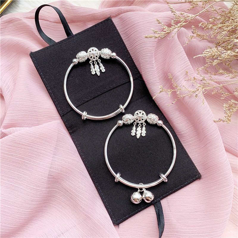 Vòng tay bạc nữ S925, Lắc tay nữ bạc Ý phong cách pandor dễ thương Vườn Trang Sức