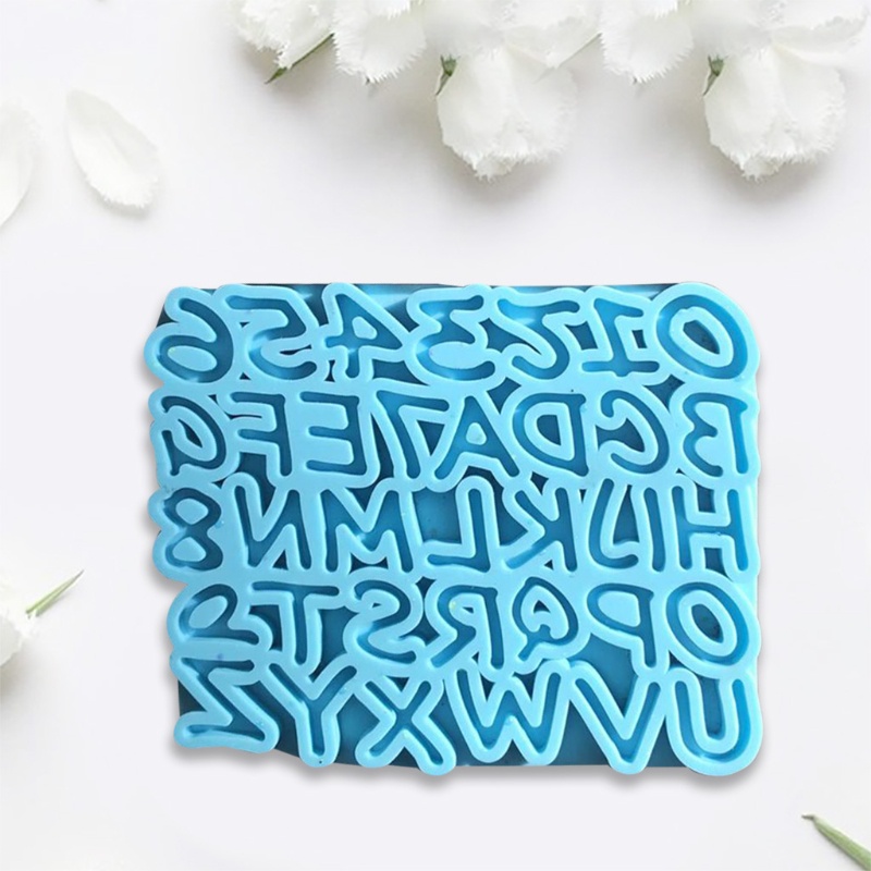 Khuôn Silicone Làm Mặt Trang Sức Hình Chữ Cái Tiếng Anh