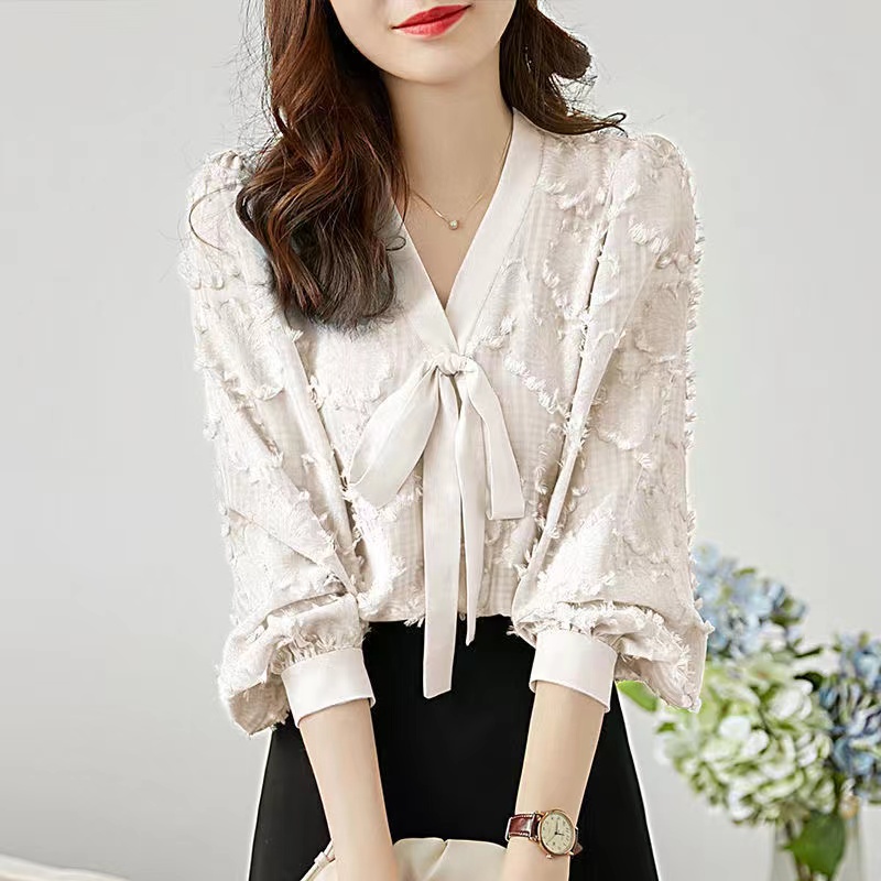 Hàng Mới Về Áo Sơ Mi Dài Tay Dáng Rộng Phong Cách Hàn Quốc Baju Wanita Lengan Panjang Hàng Mới Dành Cho Bạn Nữ