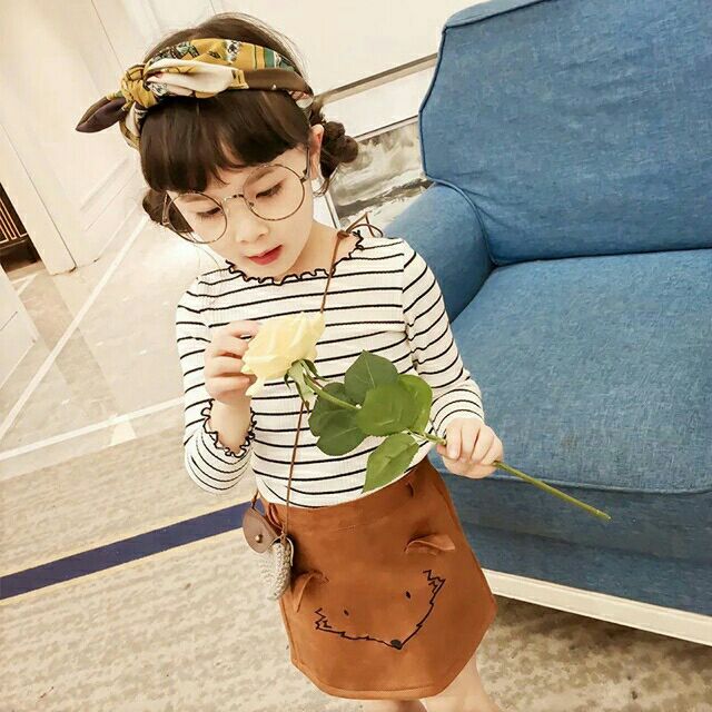 Áo body thun tăm bé gái