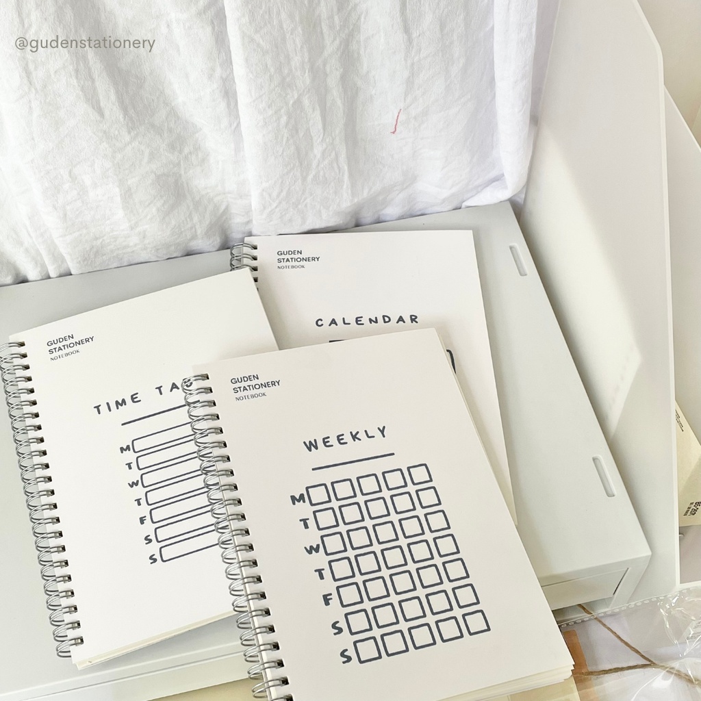 Vở kẻ ngang/vở kẻ caro in tên cá nhân cỡ B5 Calendar_Guden Stationery