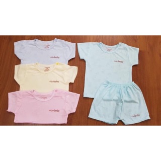 Bộ cộc tay noubaby thông hơi cho bé