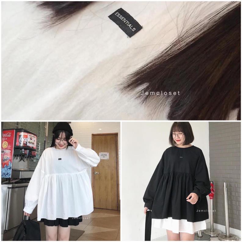 Áo babydoll logo siêu xinh(hình thật kế bên) 😘