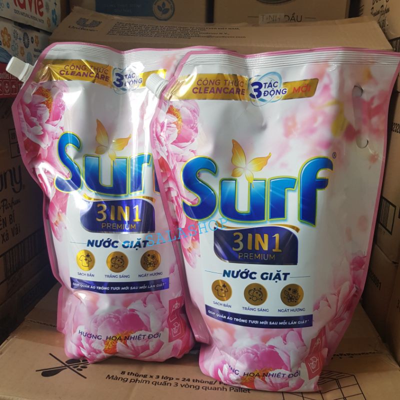 Nước giặt Surf cao cấp 3 trong 1 túi 3.5 kg