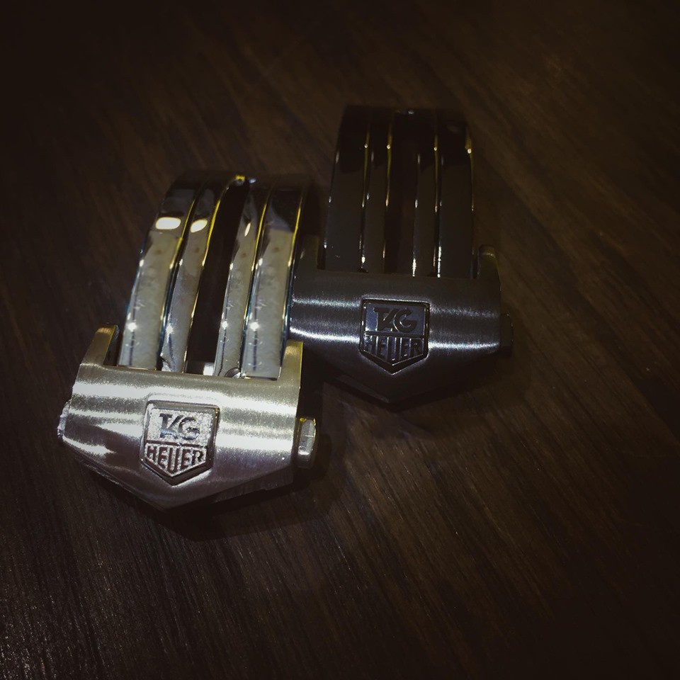 Khóa bướm đồng hồ gập 1 bên TAG HEUER bằng thép không gỉ size 18mm,20mm,22mm cao cấp