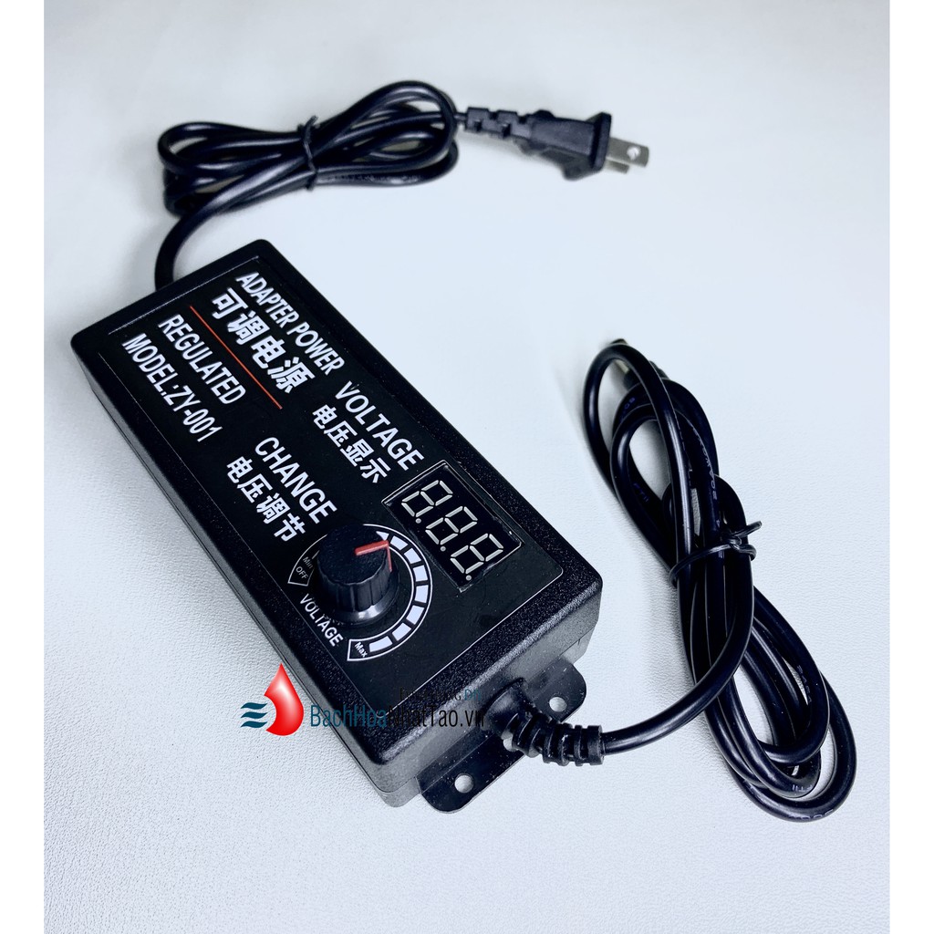 Nguồn apdapter chỉnh áp 3v~24v 2a có đồng hồ