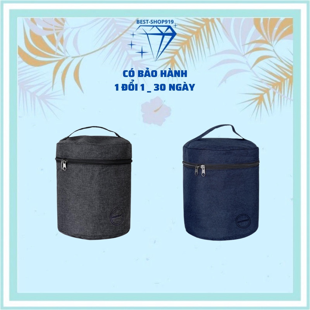 Túi Đựng Hộp Cơm Giữ Nhiệt Có Quai Xách Bằng Vải oxford Cao Cấp Tráng Bạc 3 Lớp Giúp Bảo Quản Tốt Hàng Xuất Nhật