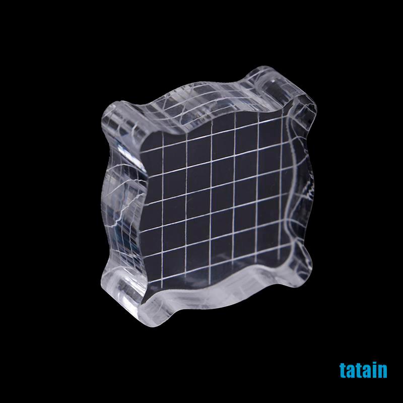 Khối Nhựa Acrylic Trong Suốt 2 Kích Cỡ Dùng Trang Trí Sổ Tay Diy