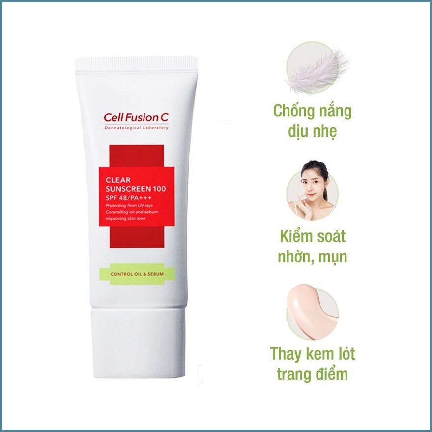 Kem Chống Nắng Cho Da tổn Thương Cell Fusion C Derma Relief Suncreen 100 SPF 50+