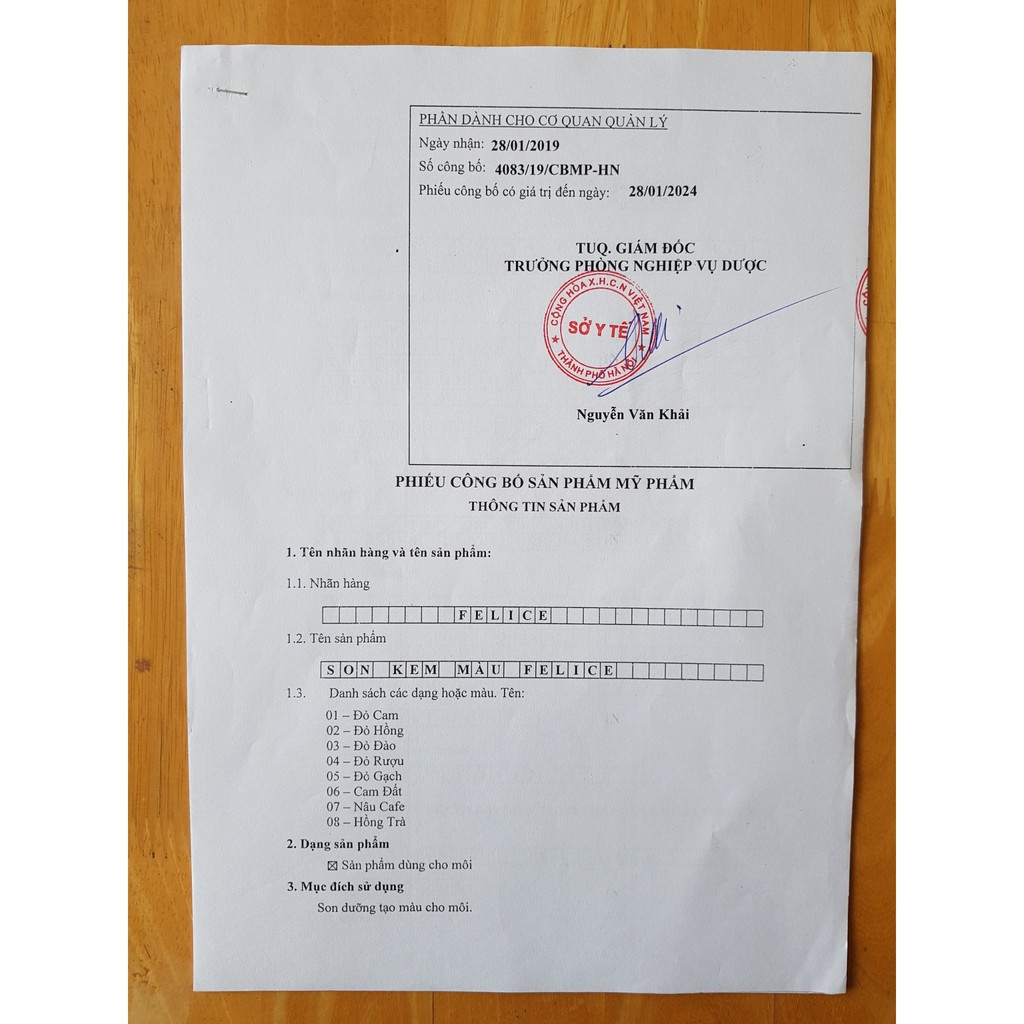 (Có Quà Tặng) Son Kem Lì Chính Hãng Felice Matte Liquid Lipstick | BigBuy360 - bigbuy360.vn