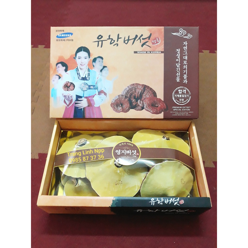 Nấm linh chi hàn quốc cao cấp - Nấm hộp cô gái 1kg, tranglinh