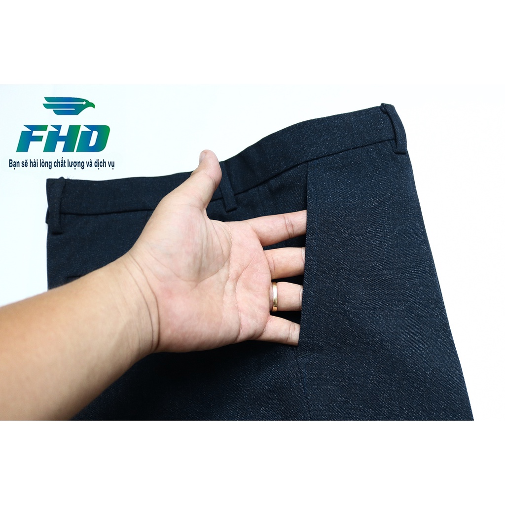 Quần tây nam trung niên vải dày mềm bền màu ống suông form rộng rãi thoải mái FHDQ005_1