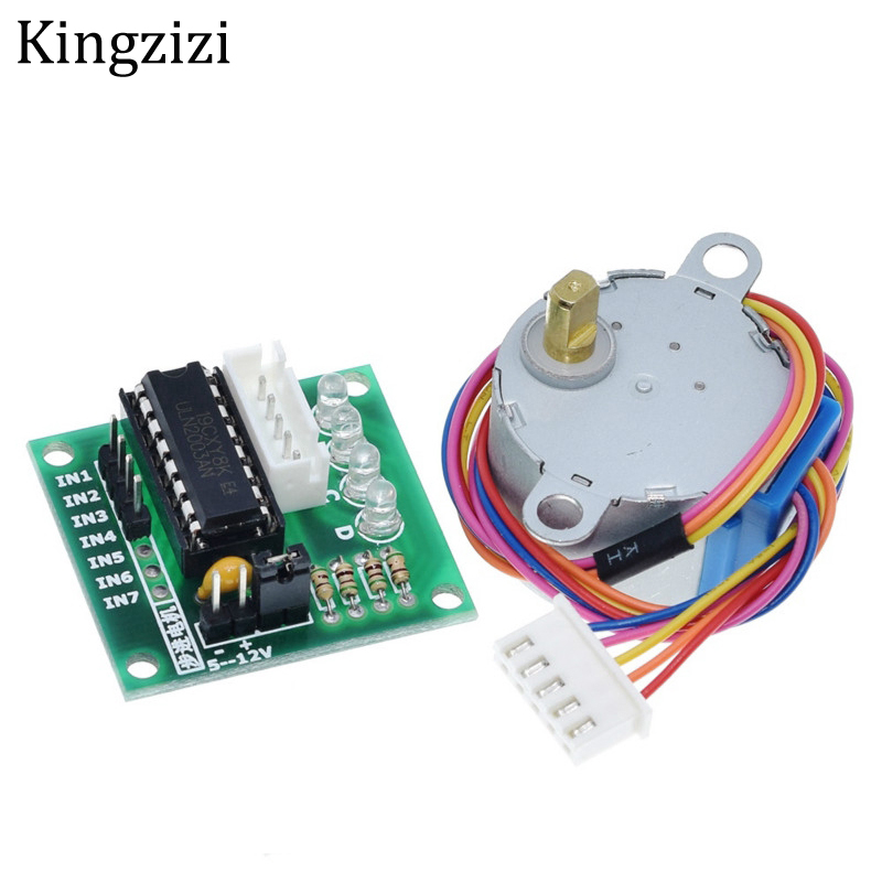 Bộ Động Cơ Bước 28byj-48-5v + Bảng Mạch Điều Khiển Uln2003 Cho Arduino