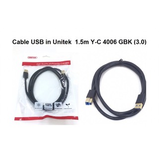 CÁP MÁY IN 3.0 UNITEK Y-C4006GBK