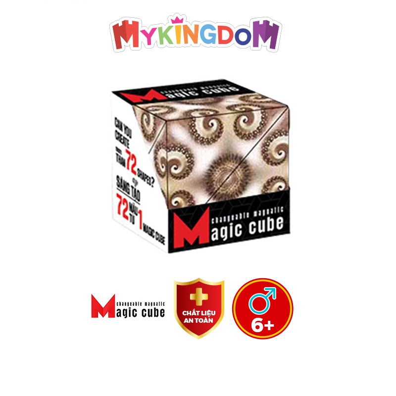 Đồ Chơi CHAMPION GAMES Khối Lập Phương Ma Thuật Họa Tiết Màu Nâu Magic Cube MC01/BRN