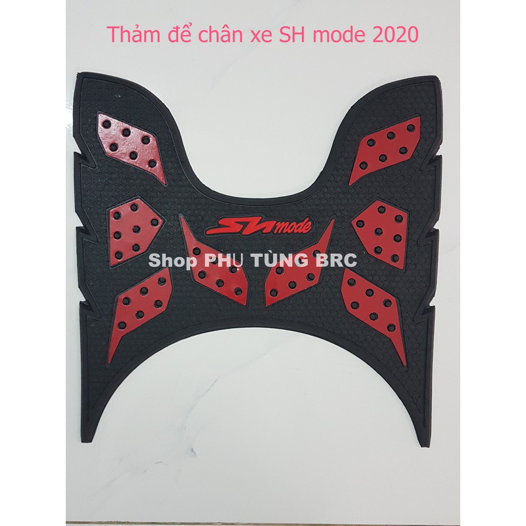 Thảm để chân cao su màu đỏ xe SH mode 2020, 2021