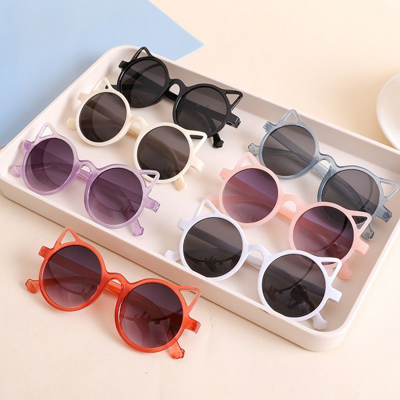 Kính mát mắt kính râm cho bé gái chống nắng chống tia uv gọng tròn đẹp xinh K02