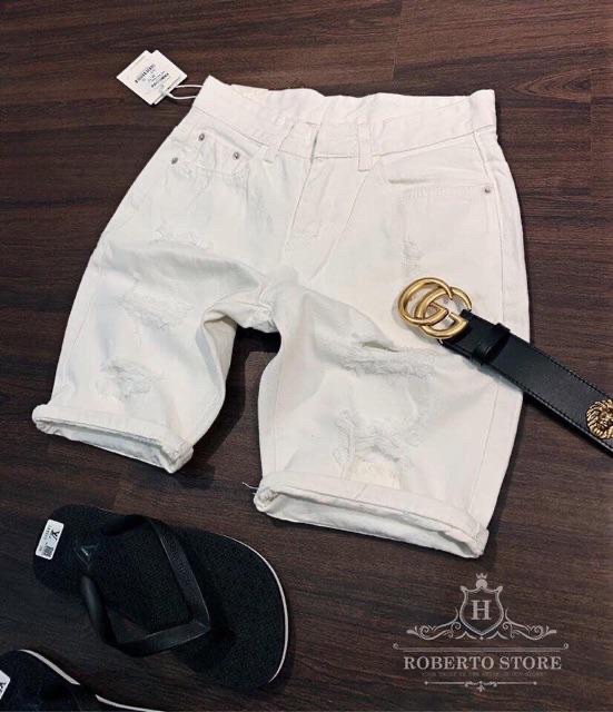 Quần short jean nam XuBi phong cách cá tính