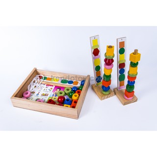 Đồ chơi gỗ – Bộ xâu chuỗi hạt 63162 Winwin Toys