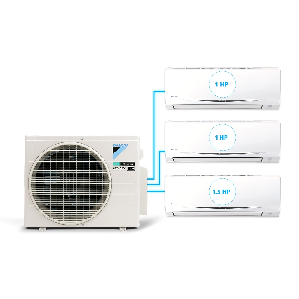 Máy lạnh Daikin Multi S Combo MKC70/1.0HP+1.0HP+1.5HP Inverter Gas R32 Model 2021 Thái Lan Chính Hãng