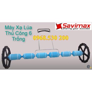 Máy gieo xạ lúa thủ công 6 trống đẩy tay, máy sạ lúa, máy gieo hạt giá rẻ toàn quốc