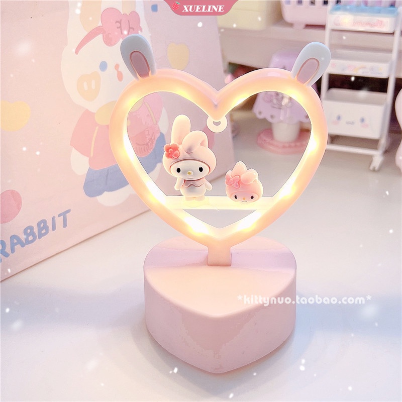 Đèn LED Để Bàn Học Tập Họa Tiết Hoạt Hình Cinnamoroll Kuromi Kawaii