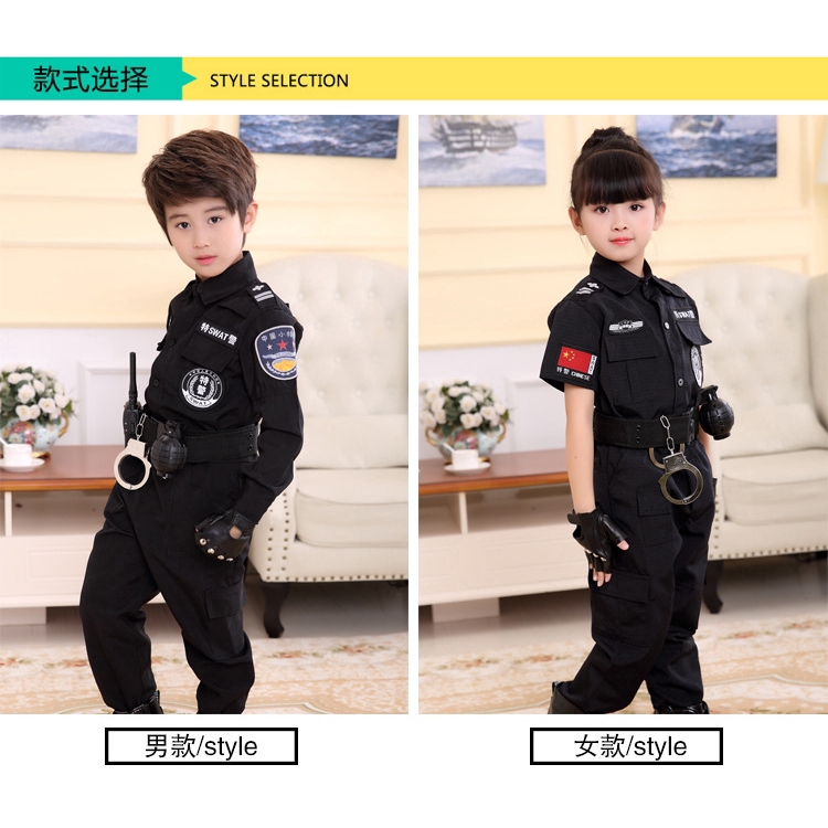 Set đồng phục hóa trang cảnh sát quân đội cho bé