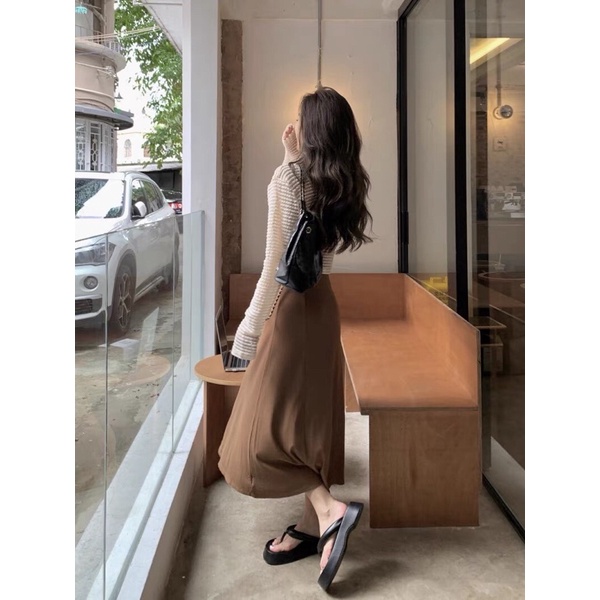 Set Đầm Váy 2 Dây Nữ Kèm Áo Lưới