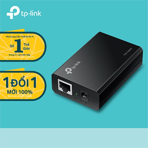 TP-Link Bộ cấp nguồn POE chuẩn IEEE 802.3af Tự xác định nguồn điện - TL-POE150S - Hãng phân phối chính thức