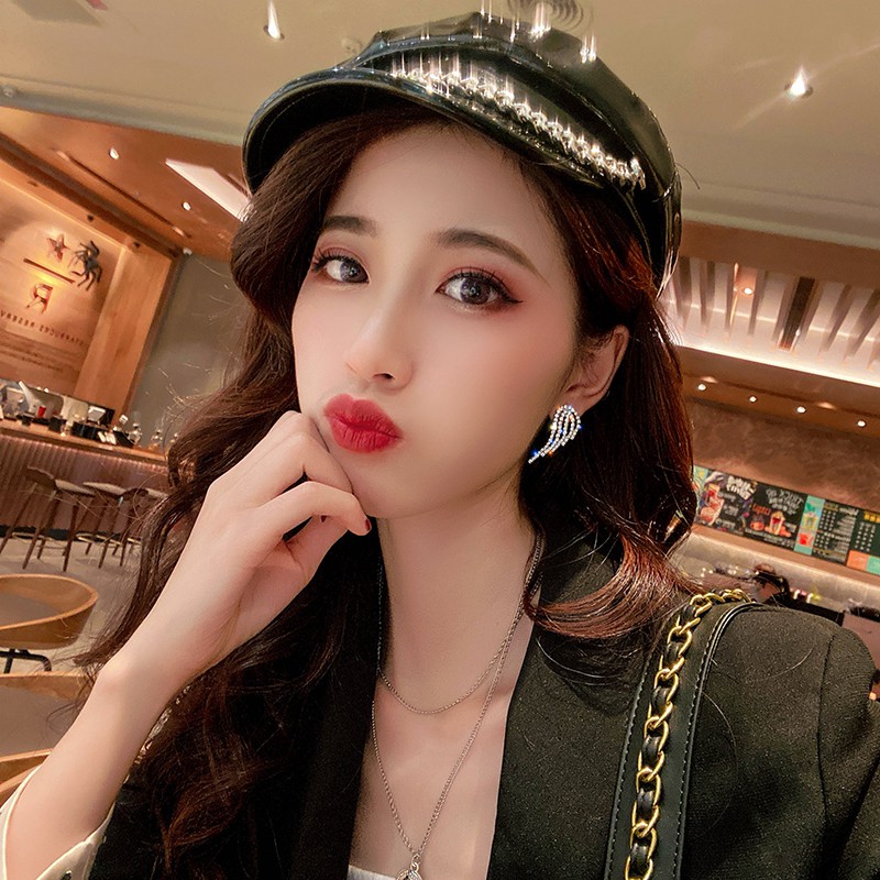 Bông tai đôi cánh thiên thần đính đá sang trọng BT182