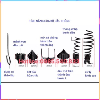 Dây thông tắc cống dài 6M ( phi 16 )