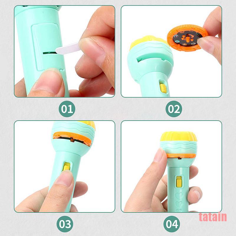 Đèn pin chiếu hình sách giáo dục sớm cho bé