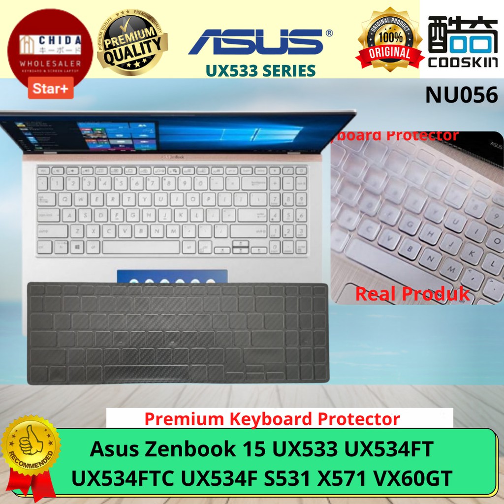 Miếng Dán Bàn Phím Asus Zenbook 15 Ux533 Ux534Ft Ux534F S531 X571 Vx60Gt