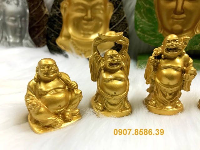 Bộ tượng Phật Di Lặc Hoan Hỉ Tài Lộc ( Hình Thật - Video Thật )