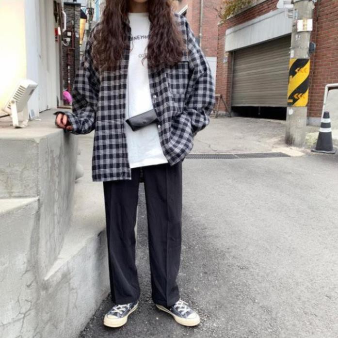 áo sơ mi kẻ, áo sơ mi basic, áo sơ mi đôi, áo sơ mi thu đông - teenstore.365