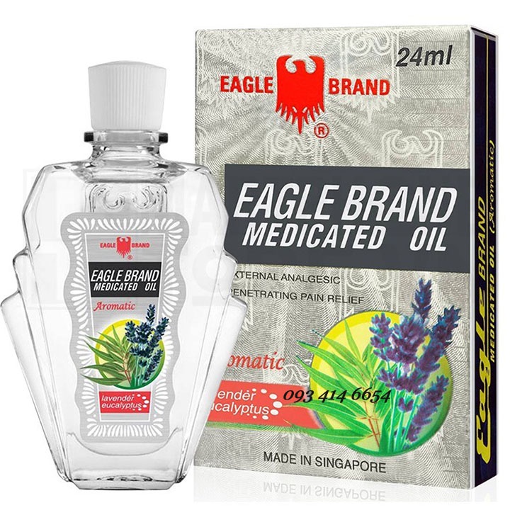 DẦU GIÓ NƯỚC TRẮNG CON Ó EAGLE BRAND SINGAPORE 24ML